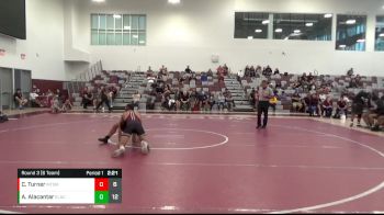 165 lbs Round 3 (6 Team) - Caidence Turner, Mt. SAC Maroon vs Angel Alacantar, East Los Angles College