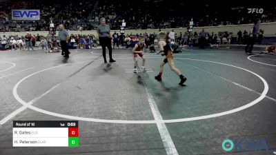 52 lbs Round Of 16 - Riott Gates, Elgin Wrestling vs Hunter Peterson, Claremore Wrestling Club