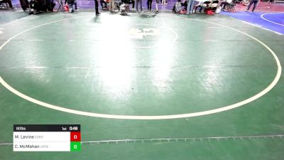 60 lbs Round Of 16 - Michael Levine, Cordoba Trained vs Carter McMahan, Upper Township