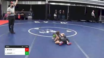 49 lbs Quarterfinal - Lincoln Brower, Deep Roots WC vs Jones Jewett, Black Belt