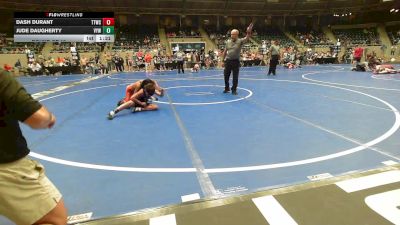85 lbs Round Of 16 - Dash Durant, Team Tulsa Wrestling Club vs Jude Daugherty, Victory Youth Wrestling