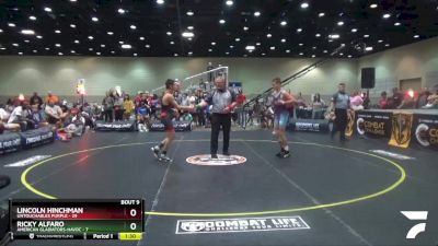 117 lbs Finals (8 Team) - Ricky Alfaro, American Gladiators-Havoc vs Lincoln Hinchman, Untouchables Purple