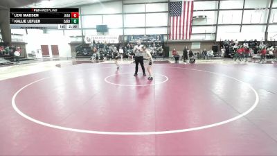 100 lbs Quarterfinal - Lexi Madsen, Juab vs Kallie Lefler, Carbon