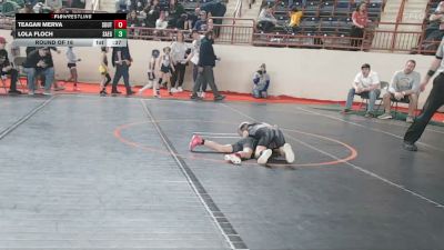 45_G lbs Round Of 16 - Teagan Merva, Southern Columbia vs Lola Floch, Saegertown