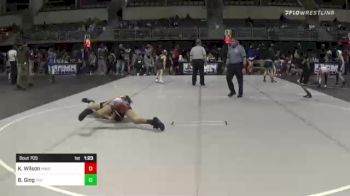 102 lbs Quarterfinal - Kirk Wilson, Mwd vs Brenden Ging, The Best Wrestled