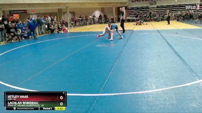 215 lbs Quarterfinals (8 Team) - Lachlan Robideau, STMA (St. Michael/Albertville) vs Attley Haas, LSH