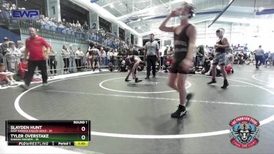 110 lbs Round 1 (4 Team) - Slayden Hunt, East Kansas Eagles Gold vs Tyler Overstake, Kansas Mayhem