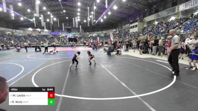 46 lbs Round Of 16 - Mary Leyba, Wolfpack vs Ranger Wutz, West Grand