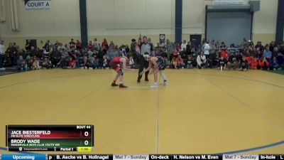 102 lbs Quarterfinal - Brody Wade, Pardeeville Boys Club Youth Wr vs Jace Biesterfeld, MN Elite Wrestling