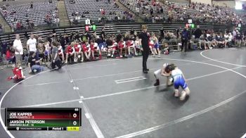 65 lbs Finals (8 Team) - Joe Kappes, North Dakota 2 vs Jaxson Peterson, Nebraska Blue
