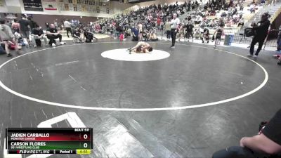 98 lbs Cons. Semi - Jadien Carballo, Monster Garage vs Carson Flores, 951 Wrestling Club