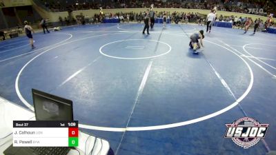 76 lbs Round Of 16 - Jacen Calhoun, Lions Wrestling Academy vs Ross Powell, Bristow Youth Wrestling