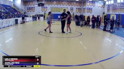 123 lbs Cons. Semi - Leila Memon, Head Hunters vs Kamilliah Rice, Florida Elite