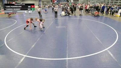 16U Boys - 132 lbs Semis - Carson Neubert, Team Nazar Training Center vs Cael Puderbaugh, Bobcat Wrestling Club