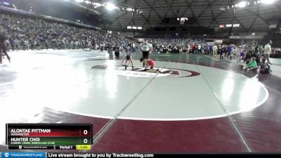 74 lbs Cons. Round 3 - Alontae Pittman, Washington vs Hunter Choi, Cherry Creek Wrestling Club