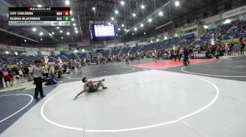 126 lbs Quarterfinal - Coy Childers, Nebraska Elite vs Elisha Blackmon, Black Fox Wrestling Academy