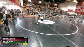 91 lbs Quarterfinal - Bentley Johnson, Lincoln Middle School vs Dyllan Myers, Thermopolis