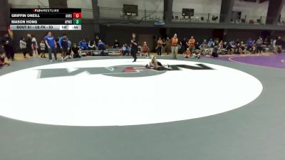 U8 FK - 53 lbs Cons. Semis - Griffin ONeill, Askeo International Mat Club vs Mason Hong, All-Phase Wrestling Club