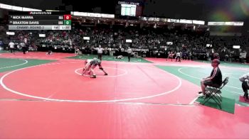 176 lbs Champ. Round 2 - Braxton Davis, Unattached vs Nick Marra, BEA2