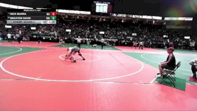 176 lbs Champ. Round 2 - Braxton Davis, Unattached vs Nick Marra, BEA2