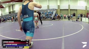 100 lbs Quarterfinal - Symon Woods, IL vs Blackburn Savage, OH