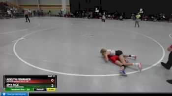 68-75 lbs Cons. Round 1 - Adelyn Fournier, Ringers Wrestling Club vs Emy Rice, Prodigy Wrestling