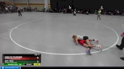 68-75 lbs Cons. Round 1 - Adelyn Fournier, Ringers Wrestling Club vs Emy Rice, Prodigy Wrestling