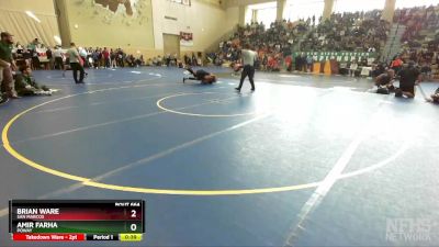 222 Boys Cons. Round 5 - Brian Ware, San Marcos vs Amir Farha, Poway