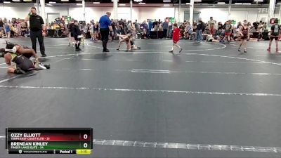 110 lbs Semis (4 Team) - Brendan Kinley, Finger Lakes Elite vs Ozzy Elliott, Terps East Coast Elite