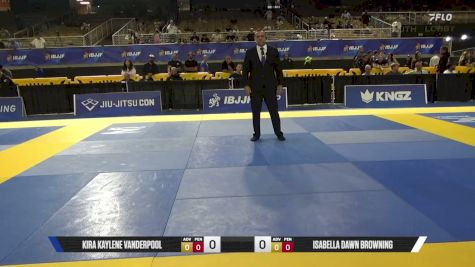 Isabella Dawn Browning vs Kira Kaylene Vanderpool 2026 Pan Jiu Jitsu IBJJF Championship