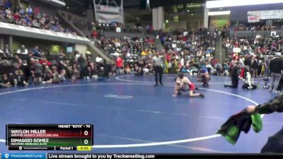 70 lbs Champ. Round 1 - DiMaggio Gomez, Western Nebraska Elite vs Waylon Miller, Greater Heights Wrestling-AAA