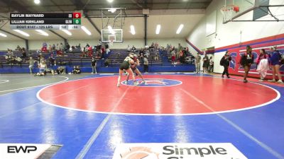 125 lbs 3rd Place - Baylin Maynard, Sand Springs HS vs Lillian Kirkland, Glenpool