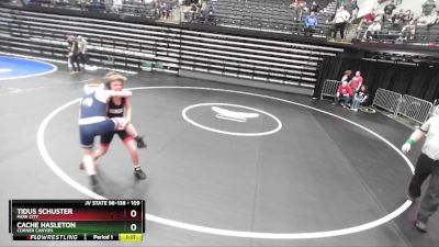 109 lbs Cons. Round 2 - Cache Hasleton, Corner Canyon vs Tidus Schuster, Park City