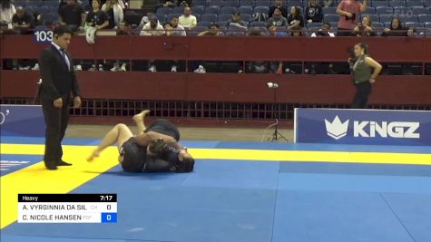 ANNA VYRGINNIA DA SILVA ROCH vs CHRISTINA NICOLE HANSEN 2024 Pan IBJJF Jiu-Jitsu No-Gi Championship
