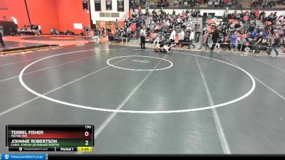 170 lbs Cons. Round 2 - Johnnie Robertson, Carol Stream (GLENBARD NORTH) vs Terrel Fisher, MILTON (WI)