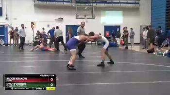 174 lbs Champ. Round 1 - Jacob Krakow, Loras vs Ryan Pothoof, Wisconsin-Platteville