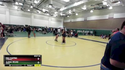 125 lbs Champ. Round 1 - Iliana Rojas, Azusa vs Mia Castro, La Quinta