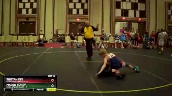 85 lbs Round 5 (6 Team) - Tristan Dee, Elite Wrestling Red vs Mason Soney, Steel Valley Silver