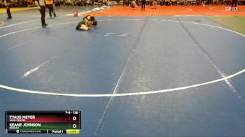 130 lbs Cons. Round 2 - Keane Johnson, Roseau vs Tyaus Meyer, Sauk Centre