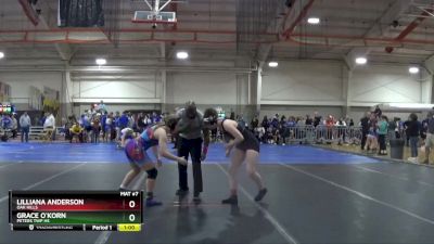 145 lbs Cons. Round 4 - Lilliana Anderson, OAK HILLS vs Grace O`Korn, Peters Twp Hs