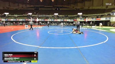 150 lbs Champ Round 1 (16 Team) - Branden Kiraly, Mountain View vs Ben Reid, Liberty