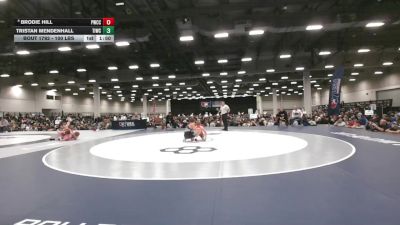 100 lbs Champ. Rd Of 16 - Tristan Mendenhall, Team Idaho Wrestling Club vs Brodie Hill, Pomona Wrestling Club Colorado