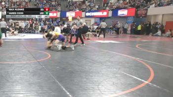 A - 132 lbs 5th Place Match - Max Kleinke, Sidney / Fairview vs James Cook, Laurel