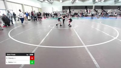 82-B lbs Semifinal - Cole Davey, Barn Brothers vs Lee Delia, Force Wrestling Club