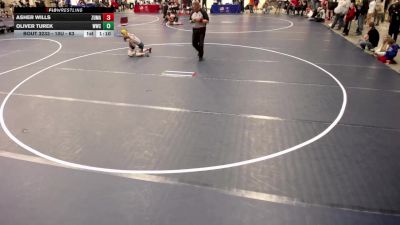 10U - 63 lbs Cons. Round 4 - Asher Wills, Zumbrota-Mazeppa vs Oliver Turek, Waconia Wrestling Club