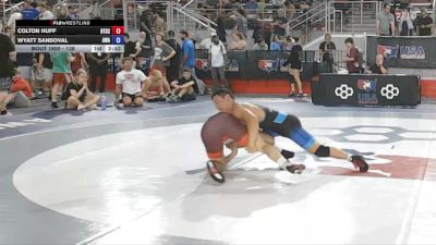 138 lbs Cons. Round 4 - Colton Huff, Beat The Streets Chicago-Avondale vs Wyatt Sandoval, Askren Wrestling Academy