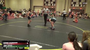 75 lbs Round 3 (4 Team) - Sydney Daxberger, MGW- Dragon Fruit vs Abby Guzzo, MGW-Radical Skadattle