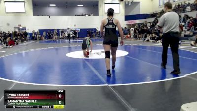 145G Quarterfinal - Samantha Sample, Colony High School vs LYDIA TAYSOM, Wasilla High School