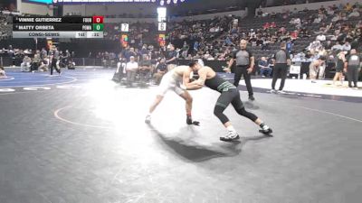 138 lbs Consolation - Vinnie Gutierrez, Fountain Valley (SS) vs Matty Orbeta, Poway (SD)