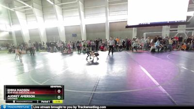 55 lbs Semifinal - Audrey Amerson, Shootbox vs Emma Madsen, Bear River Wrestling Club